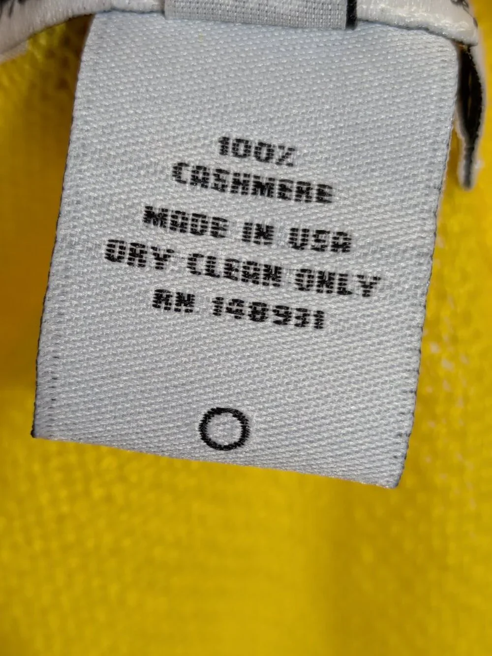 The Elder Statesman 100% Cashmere Crewneck Sweater Yellow Men’s XS